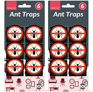 SOL 12pk Ant Traps, Bait Stations for UK Home Indoor and Outdoor Use, Attracts and Quickly Kills, Easy to Use and Dispose, Effective Killer for Pest Control, Ideal for Stopping Infestations