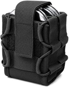 ELVO Double Handcuff Holster, Open Top Handcuff Pouch for Duty Belt and Molle