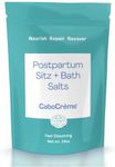 CaboCréme Postpartum Sitz + Bath Soak: Dead Sea Salt with Magnesium Chloride for Perineal Care & Cleansing, Postpartum Recovery, Labor & Delivery Essential | OBGYN-Created, 24 oz