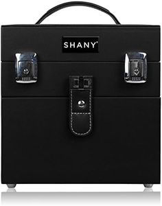 SHANY Color Matters - Nail Accessories Organizer and Makeup Train Case - Black