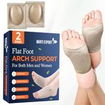 Murti Export Flat Foot Arch Support for Men and Women | Flat Feet Correction Sleeve with Cushion | Plantar Fasciitis Leg Foot Pain Relief Product | Foot Care for Orthopedic Shoes Slippers, Free Size - 2 Pair