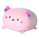 Mewaii 16'' Soft Axolotl Plush Pillow Stuffed Animals Plushies Squishy Pillow - Fluffy Cuddle Plush Pillow Toys for Adults Girls Boys(Pink)