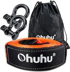 Ohuhu Heavy Duty Tow Straps Recovery Kit 3" x 30ft, 31,944 lbs Break Strength, Triple Reinforced Loop, Protective Sleeves, Tow Strap Heavy Duty with 3/4" D-Ring Shackles for Truck, Jeep, SUV, ATV