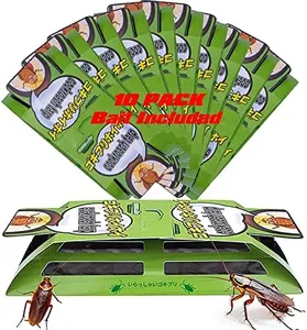 Roach Killer,Roach Killer Indoor infestation,Cockroach Home,Roach Traps,Cockroach Bait,Roach Motel,Child & Pet Friendly (10 Pack)