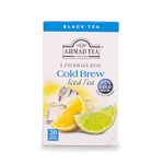 Ahmad Tea Lemon & Lime Cold Brew | Black Tea - 6 x 20 Teabag Sachets