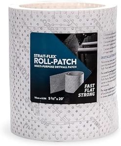Strait Flex Drywall Patch – Roll-Patch Drywall Repair Tape for Wall Fixes – Works Well for Outlets, Light Holes, and Cracks – Smooth, Sandable Finish – 5.5” x 20’ Roll Cuts to Any Size