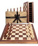 Jaques of London Large Chess Sets | 15" Chess Board | Premium Chess Set For Adults Luxury | Chess Set For Adults with Staunton Chess Pieces | Since 1795…