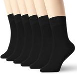K-LORRA Black Cotton Socks For Wome