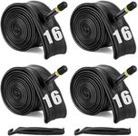 16 Inch Bike Tube 4 Pack with 2 Tir