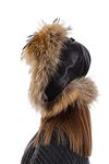 Zavelio Unisex 100% Real Fox Fur Hat S-XL Premium Aviator Russian Ushanka Trapper Winter Genuine Leather Hat, Natural, One Size