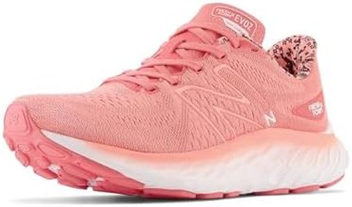 New Balance Women's Fresh Foam X Evoz V3 Running Shoe, Desert Pink/Grapefruit, 6.5