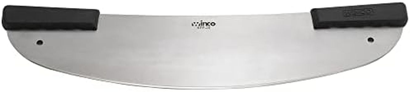 Winco KPP-20 20-Inch Rocker Pizza Knife with Polypropylene Handle, Stainless Steel, Black, Medium