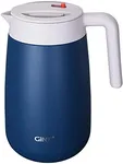 GiNT 54Oz/1.6L Thermal Coffee Carafe Wide Mouth - Double Wall Vacuum Insulated Stainless Steel Beverage Dispenser with Safety Lock | 12H Hot & 20H Cold Retention (Blue)