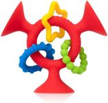 Nuby Silly Three Prong Interactive Suction Toy with Colourful Rings Multiple