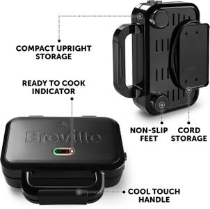 Breville Deep Fill Toastie Maker – Non-Stick Sandwich Press
