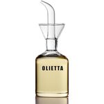 Olietta Borosilicate Glass Oil Bottle - 125ml Non Drip Olive Oil Dispenser - Leak Proof Pourer Vinegar Drizzler - Easy Clean Drip Free Oil Bottles for Kitchen - Olive Oil Bottle - Anti Drip Oil Bottle