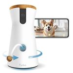 Furbo 360° Dog Camera [BASIC CAMERA]: Pet Monitor w/App, Rotating 360° View, Colour Night Vision, Auto-Tracking, Treat-toss, Barking Alert. Loved by millions of pet parents worldwide