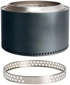 Solo Stove Yukon 2.0 + Stand | 27" Smokeless Fire Pit, Gunmetal/Metallic