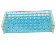 50 Positions Plastic Test Tube Stand Bracket Rack, Detachable centrifuge tube rack 18mm Hole