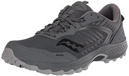 Saucony Mens Excursion Tr15 Trail Running Shoe, Shadow/Black, 9 UK