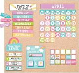 Colorful Classroom Calendar Set Bulletin Board - Bulletin Board Calendar For Classroom Elementary, Teacher Calendar Bulletin Board Sets, Preschool Calendar For Classroom, School Calendar For Classroom