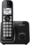 Panasonic Cordless Phone System, Expandable Home Phone with Call Blocking, Bilingual Caller ID and High-Contrast Display, 1 Handset - KX-TGD610B (Black)