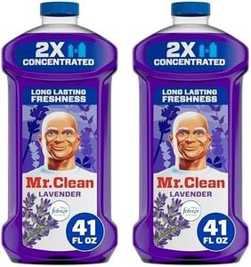 Mr. Clean 2X Concentrated Multi Surface Cleaner with Febreze Lavender Scent, All Purpose Cleaner, 41 fl oz (Pack of 2)