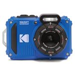 KODAK Pixpro WPZ2 Pack + 2 Batteries + 1 SD Card - 16M Pixel Compact Digital Camera, Waterproof to 15m, Shockproof, Video 720p, 2.7" LCD Screen - Li-ion Battery - Blue