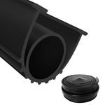 DUPDMKIN Garage Door Seals Bottom Rubber 16 Feet Garage Door Bottom Seal 5/16 Inch Garage Door Threshold Strip Black Garage Door Seal Garage Door Threshold Seal with T-Ends (5/16 Inch, 16FT)