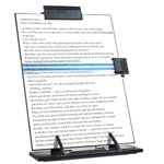 Powerking Paper Stand Document Holder with 7 Adjustable Positions, Paper Holder Stand for Desk When Typing for Reading A4 Letter, Books, Receipts, Sheet Music, Textbooks