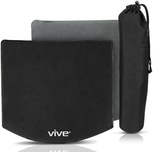 Vive Self Inflatable Seat Cushion - Portable Pad for Stadiums, Bleachers, Airplanes, Travel, Hiking, Camping, Backpacking, Sporting Events, Picnics - Lightweight Padded Seat Resistant to Tears & Snags