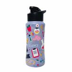 VOIK 100% Steel Kids Water Bottle for School | Attractive Prints|Sipper Cap