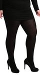 Pamela Mann 90 Denier Maxi Opaque Plus Size Tights -5XL-Black