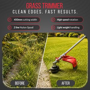 52cc 5-in-1 Petrol Garden Multi Tool – Hedge Trimmer, Brush Cutter