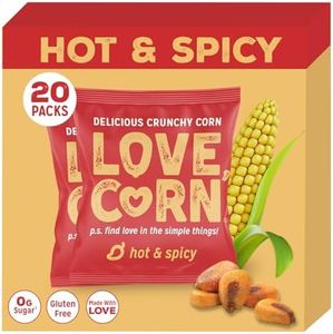 LOVE CORN | Habanero Chilli Delicious Crunchy Corn | 0.7oz, 20 bags | Low-Sugar, Gluten-Free, Plant Based, Non-GMO
