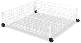 Whitmor Rolling White Wire Underbed