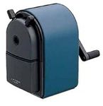 Uni KH-20 Hand Crank Wooden Pencil Sharpener - Blue (japan import)