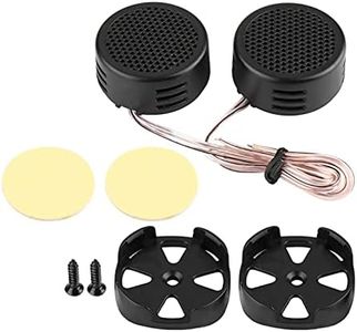 KIMISS Tweeter para automóvil, Altavoces negros para automóvil 12V 500W Mini altavoz para automóvil Tweeter de audio Altavoz de 35 mm 98 dB Altavoz para automóvil