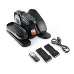 Phoenix Fitness Under Desk Elliptical Machine - Portable Seated Pedal Exerciser for Seniors with 12 Adjustable Speed, LCD Display, Non-Slip Pedals & Remote - Low-Impact Cross Trainer for Home & Office