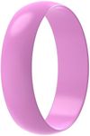 ThunderFit Silicone Wedding Ring for Women - Rubber Engagement Band - Width 5.5mm Thickness 1.5mm (Lavender, 9-9.5 (19.30mm)