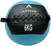 ATTIVO Soft Wall Ball - Medicine Slam Ball for Slamming, Bouncing, Throwing - Exercise Ball for Conditioning Workout, Plyometrics, Cross Training - 6KG