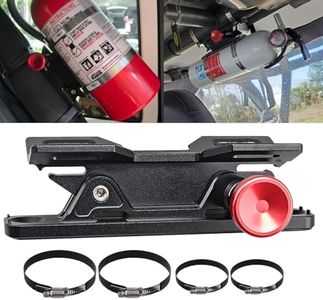 Samman Quick Release Fire Extinguisher Mount Aluminum Adjustable Roll Bar Fire Extinguisher Holder Compatible with Trucks Jeep Wrangler UTV ATV SXS