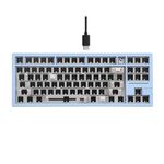 EPOMAKER x Feker Galaxy80 Gaming Keyboard Kit, Aluminum Alloy Wired Mechanical Keyboard, Gasket-Mounted Custom Barebones Kit, Hot Swappable, NKRO RGB Keyboard Kit for Win/Mac (Blue, Kit)