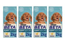 PURINA BETA Puppy Small Breed Rich In Chicken 2kg, Pack of 4