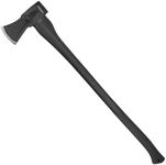 Hitdudu 36" Splitting Maul, 6.8Lbs Chopping Splitting Axe for Firewood Splitting, Forged Carbon Steel Heavy Duty Maul, Fiberglass Shock Reduction Handle with Anti-Slip Rubber Grip