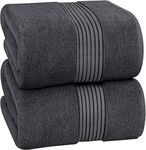 Utopia Towels - Luxurious Jumbo Bath Sheet 8 Pack - 100% Cotton Highly Absorbent and Quick Dry Extra Large Bath Towel - Super Soft Hotel Quality Towel (90 x 180 cm, Grey)