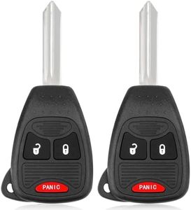 3 Button Key Fob for Dodge: Remote Control Key for Chrysler 200 300 Aspen, Dodge Avenger Charger Dakota Durango Magnum Ram 1500 2500 3500, Jeep Commander Compass Grand Cherokee, OHT692427AA, 315 MHZ