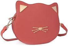 Gladdon Cat Crossbody Bag for Teen Girls Women Novelty Cute Purses Birthday Gift for Girl Red