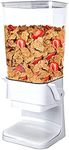 Cereal Dispenser Countertop, Candy Dispenser, Big Dry Food Cereal Dispenser, Not Easy to Crush Food, Can Hold Cereal, Small Snack, for Home Office Hotel Commercial Bar, White (5000ml)