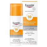 Eucerin Protector solar facial anti edad con ácido hialurónico FPS 50+, Sun, 50 ml